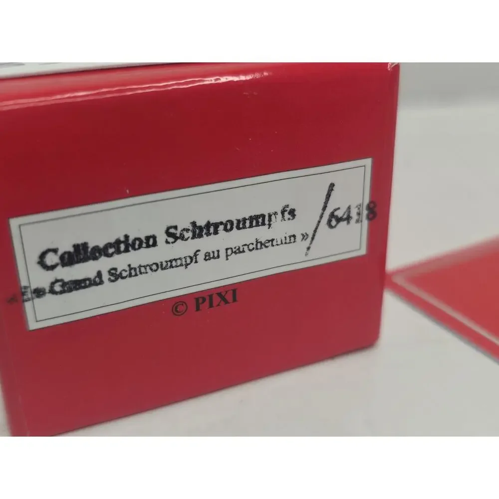 Pixi Mini, Papa Smurf parchment scroll in Box with numbered COA from France